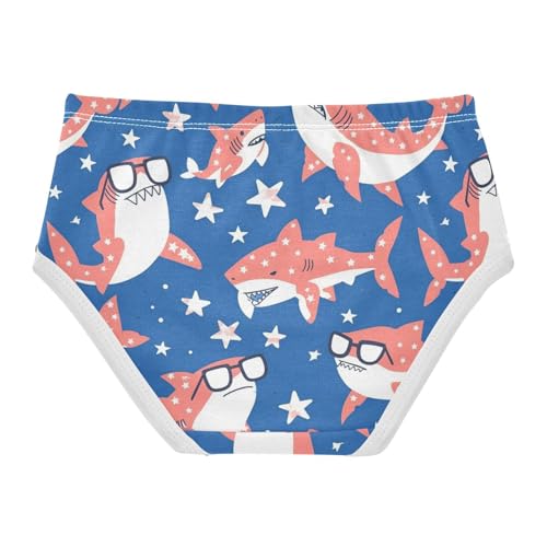 Wusikd Shark Girls' Underwear Cotton Cartoon Girls Briefs Soft Toddler Underwear 2T2