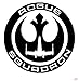 Artstickers Star Wars Rogue Squadron Autocollant en vinyle pour voiture, fenêtre, mur ou ordinateur portable Motif résistance de Star Wars Noir Cadeau Spilart