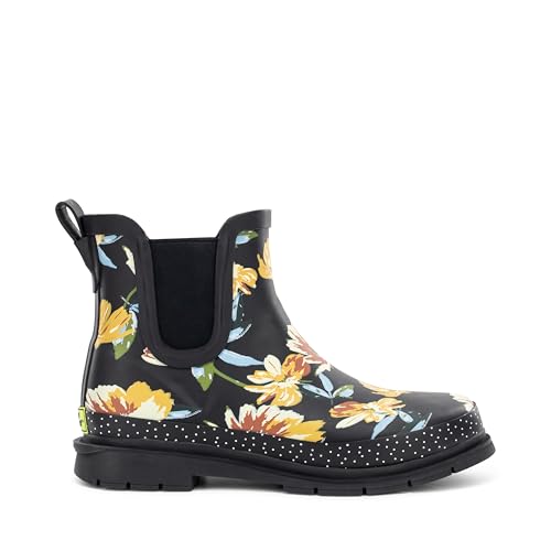 Image of Western Chief Women's Waterproof Pull-On Chelsea Rain Boot with Fun Prints | Ladies slip-on ankle boots with rubber sole, cushioned EVA insole, built for wet days and styled for any occasion