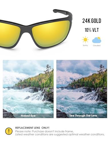 Image of BLAZERBUCK Polarized Replacement Lenses for Oakley Canteen 2014 OO9225 Sunglasses