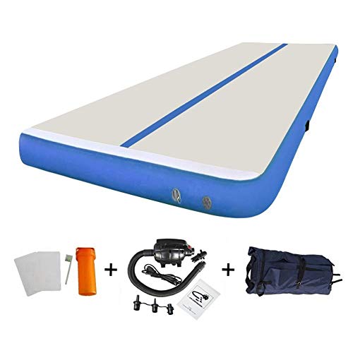 GLANT 13ft/16ft/20ft/23ft/27ft/30ft/40ft/50ft Inflatable Gymnastics AirMat Tumble track Tumbling Mat Track Floor Mats with Electric Pump for Home Use/Training/Cheerleading/Beach/Park and Water