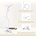 Reading Light, 28 LEDs Rechargeable Clip on Lamp, 3 Color x 3 Brightness Clip On Light for Bed Headboard with Safety Switch, Eye Protection Book Light for Reading in Bed, Touch Control Table Desk Lamp