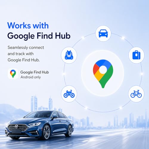 Image of GPS Tracker for Vehicles,Magnetic Waterproof Car Tracker, No Monthly fees, Mini Portable GPS Tracker for Cars, Trucks, Motorcycle, Anti-Theft（Android Only）