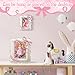 Chunful 2 Set Pink Bow Picture Frames 5 x 7 Inch Coquette Baby Shower Decorations 4 x 6 Inch Vintage Picture Photo Frames Pink Ribbon Bow Room Decor Cute Girly Birthday Gifts for Tabletop Wall Hanging