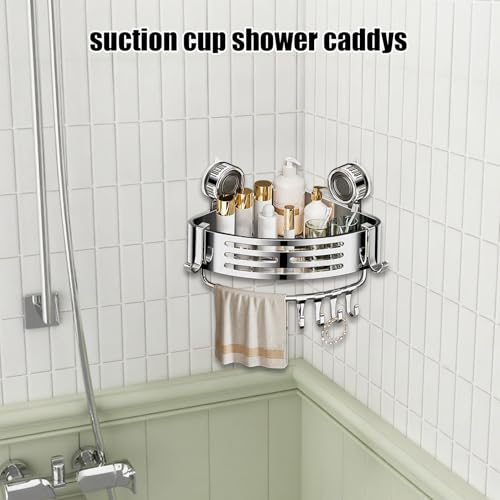 Étagère de douche d'angle Teksome en râtelier murale moderne pour salle de bain - 7