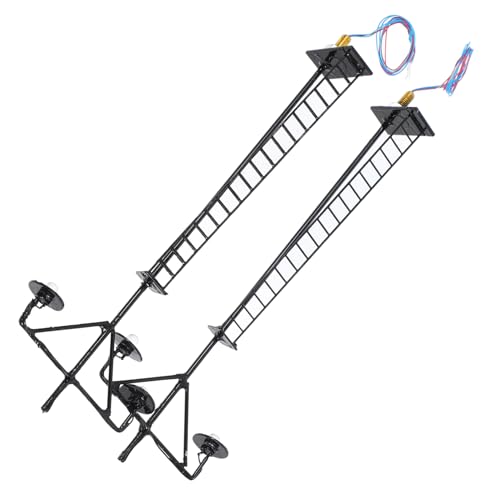 OHPHCALL 2pcs Miniature Railroad Signal Light Models Durable Abs and Metal Traffic Lamps for Sand Table Layout Lifelike Warm Glow for Train Scenery and Model Accessories