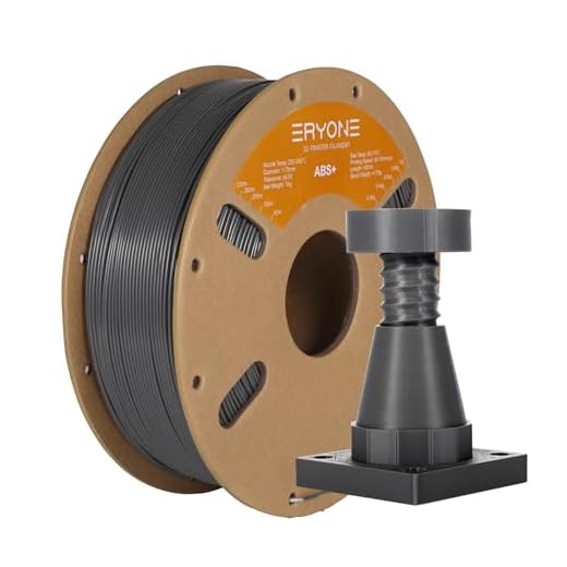 ERYONE ABS Filament, 3D Printer Filament 1.75mm +/- 0.03mm, 3D Printing Filament ABS+ 1kg Spool (2.2LBS), Heat-Resistant, Grey