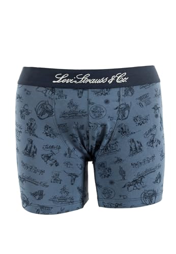 Levi's - Calzoncillos y zapatillas Wstrn Icon AOP 001 Navy Combo, azul, L