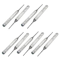 sourcing map 10 Pcs 0,7 mm Tipp Spiral Flute Hartmetall-Micro PCB Bohrer de