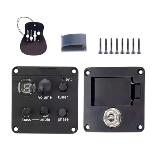 QIEIEI Guitar Pickup Isys+Equalizers Preamp Systems Acoustic Guitar Pickup with Tuner Equalizers Box Equalizers Accessories EAS