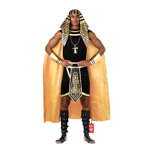Morph Costume Pharaon Égyptien, Déguisement Halloween Homme, Tenue Classique Soirée et Fête, XL