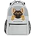 Pfrewn German Shepherd Dog Backpacks for Girls Boys Puppy Animals School Backpack Bookbags for Kids Students 16