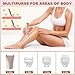 3 in 1 Women Face Shaver, Electric Eyebrow Trimmer Women Facial Hair Remover Waterproof Rechargeable Electric Shaver Razors for Face Nose Eyebrow Beard Mustache Arm Leg Armpit