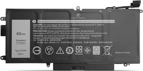Batterie K5XWW pour Dell Latitude 7389 - Alimentation premium durable 60Wh 7,6V
