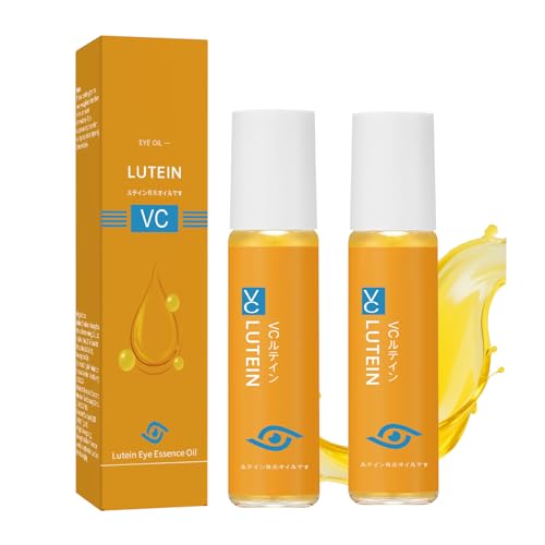 2PCS Lutein Eye Essential Oil Lutein for Eyes Vc Cream Vc Rose Eye Essential Oil Suitable for Dark Circles Around The Eyes Suitable for Both Men and Women.