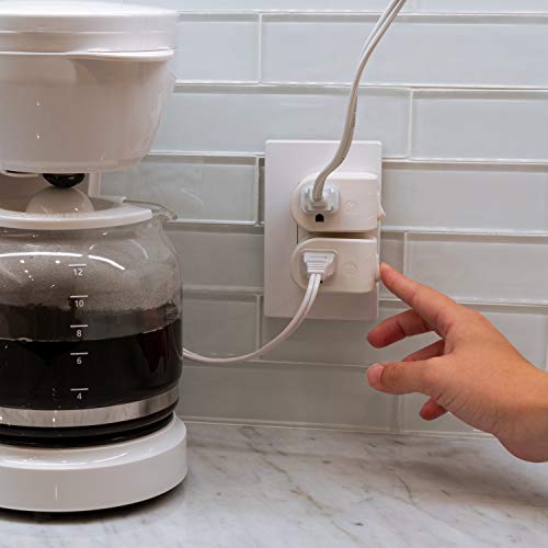 Ge Grounded Power Switch, Outlet Extender, 3-Prong, Easy To Install, For Indoor Lights And Small Appliances, Energy Efficient Adapter, Space Saving Design, Ul Listed, White, 25511 #TOP4