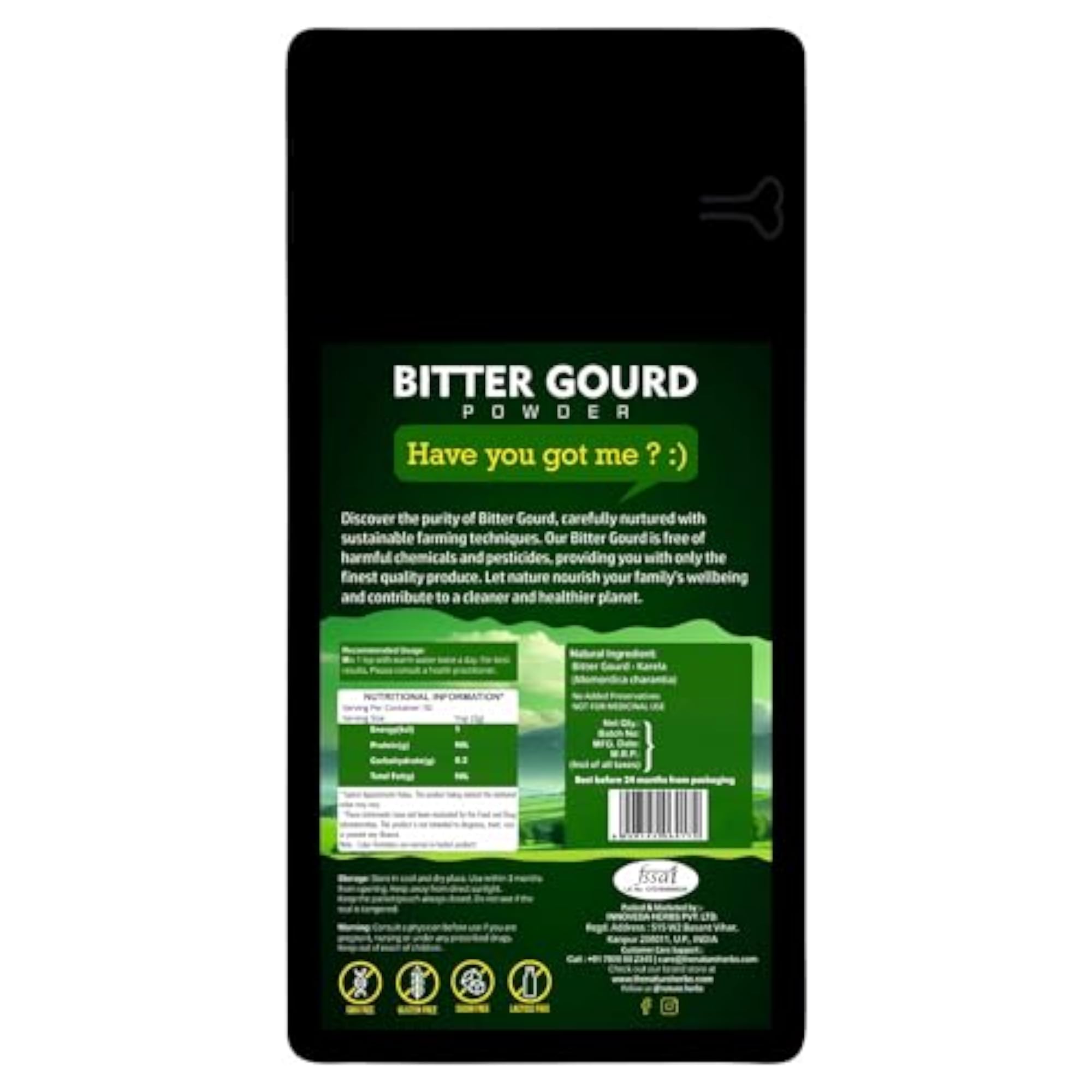 Nature Herbs 100% Pure Bitter Melon Powder, 800 Grams