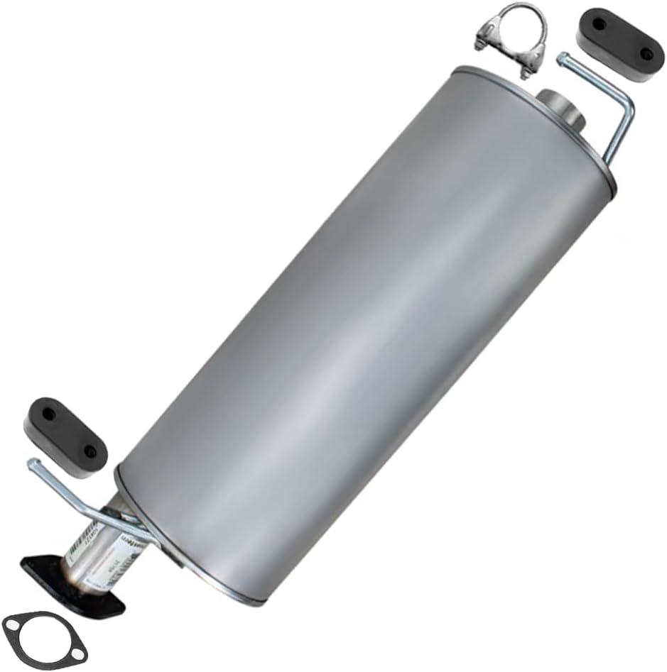 Northeastern Exhaust Muffler Compatible for 2010-2017 Chevrolet Express 2500 4.8L and 6.0L, Fit for 135" WB, Stainless Steel, Free Clamp, Gasket and Hanger Included