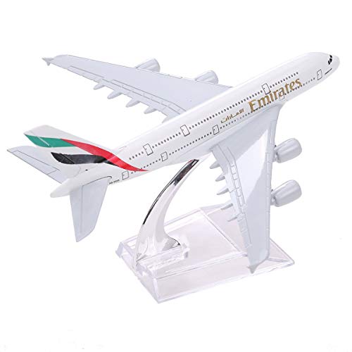 Image of Toys uncle Diecast Aeroplane Scale Model Only For Display, Size -16 Cm: A380 Emirates Airline, Multicolor