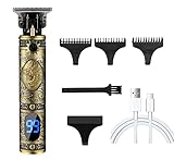 Cortapelos Hombre Profesional,Cortadora de Pelo, Eléctrica Maquina de Afeitar LED Pantalla Máquina Cortar Pelo...