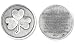 Gifts Catholic Inc Lot of 3! Shamrock 3 Three Leaf Clover Good Luck Pocket Token Charm Coin with Prayer Health Happiness