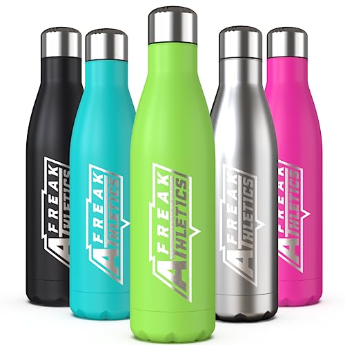 Freak Athletics Stainless Steel Water Bottle - BPA Free Vacuum Insulated Metal Water Bottle for 12 Hours Hot & 24 Hours Cold Drinks. (Green) Freak Athletics Stainless Steel Water Bottle - BPA Free Vacuum Insulated Metal Water Bottle for 12 Hours Hot & 24 Hours Cold Drinks. (Green)