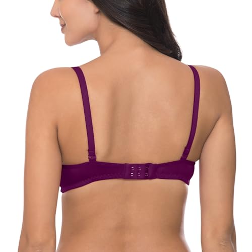 Image of Komli - Heavily Padded Push-Up Bra - Cotton Rich - Balconette - 3 /4th Coverage, Seamless, Wireless, Multiway Straps - T-Shirt Bra (Pack of 2)