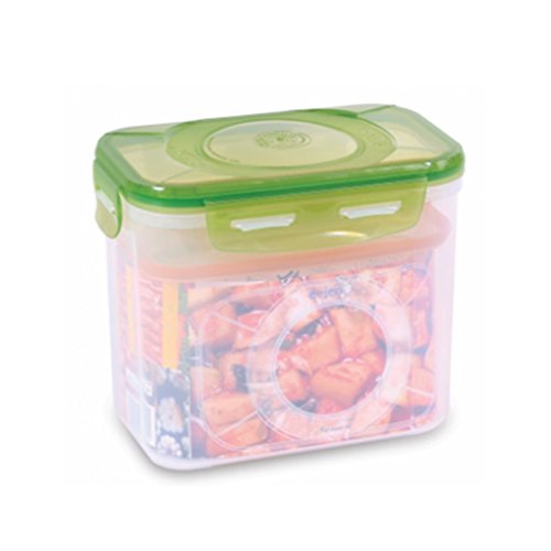 e-jen Premium Kimchi, Sauerkraut Container Probiotic Fermentation with Inner Vacuum Lid (Earthenware Green, 0.9 gal/ 3.4L)