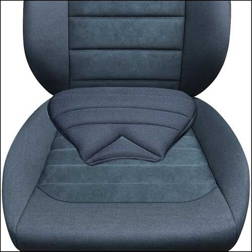 Preisvergleich Produktbild Sitwell ergonomisches Autositzkissen Keilkissen, Autositzauflage, Sitzkissen mit Universalbefestigung, Memory Foam, passend für Fast alle Sitze, Stoff, 41,5 x 27,5 x 1-5 cm