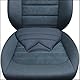 Sitwell ergonomisches Autositzkissen Keilkissen, Autositzauflage, Sitzkissen mit Universalbefestigung, Memory Foam, passend für Fast alle Sitze, Stoff, 41,5 x 27,5 x 1-5 cm