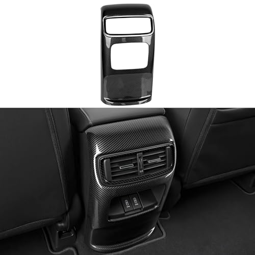 Image of Rear Air Vent Outlet Decals for Honda CR-V 2017 2018 2019 2020 2021 2022 Accessories CRV ABS Carbon Fiber Interior Stickers