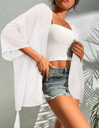 Image of BB&KK Women's Floral Kimono Summer Short Cover Ups Tops