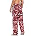 Ollabaky Hohoho Christmas Pajama Pants for Men, Men's PJs Bottoms Sleepwear Lounge Pants with Pockets, L