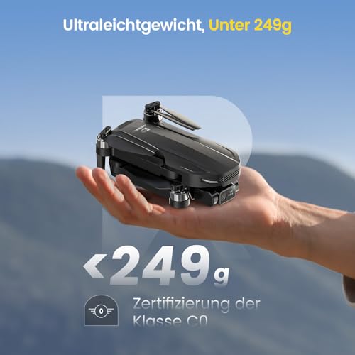 DEERC EIS 4K Kamera Drohne mit 2 Achsen Gimbal für Erwachsene, D65 RC Drohnen unter 249g, GPS Follow Me, 26 Min. Lange Flugzeit, 5G Bildübertragung, Smart Rückkehr, profi komplettset für Anfänger,C0 – Bild 5