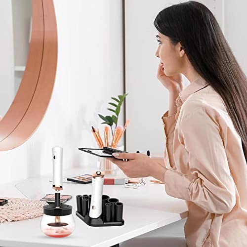 Ricris Makeup Brush Cleaner And Dryer Machine Deep Clean Fast Dry, Make Up Brush Cleansers Tools With 8 Elastic Rubber Connector Fit Most Cosmetic Brushes #TOP6