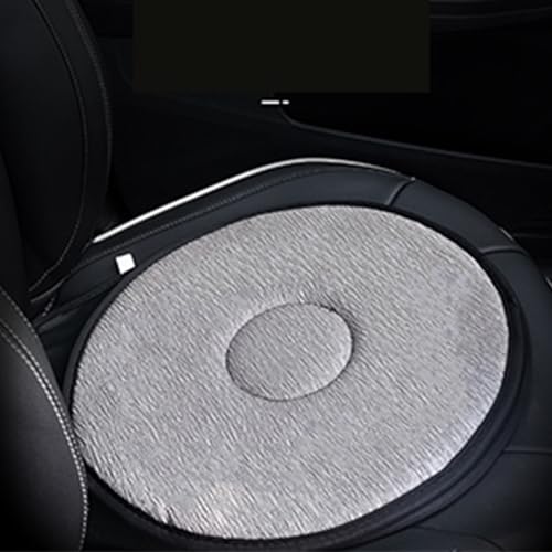 SUQ Autositzkissen, 360 Kissen Rutschkissen Rollstuhl Auto Drehkissen, Plattenspieler Multifunktional für Kissen Stuhl Hocker Einfache Autos, tragbares Memory-Schaumstoff-Sitzkissen (Schwarz)