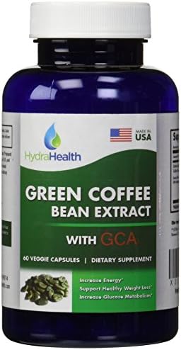 Green Coffee Bean Extract with GCA ©, 800mg of GCA © and Green Coffee Bean Extract Per Serving, All Natural Weight Loss Supplement with ZERO Fillers or Artificial Ingredients