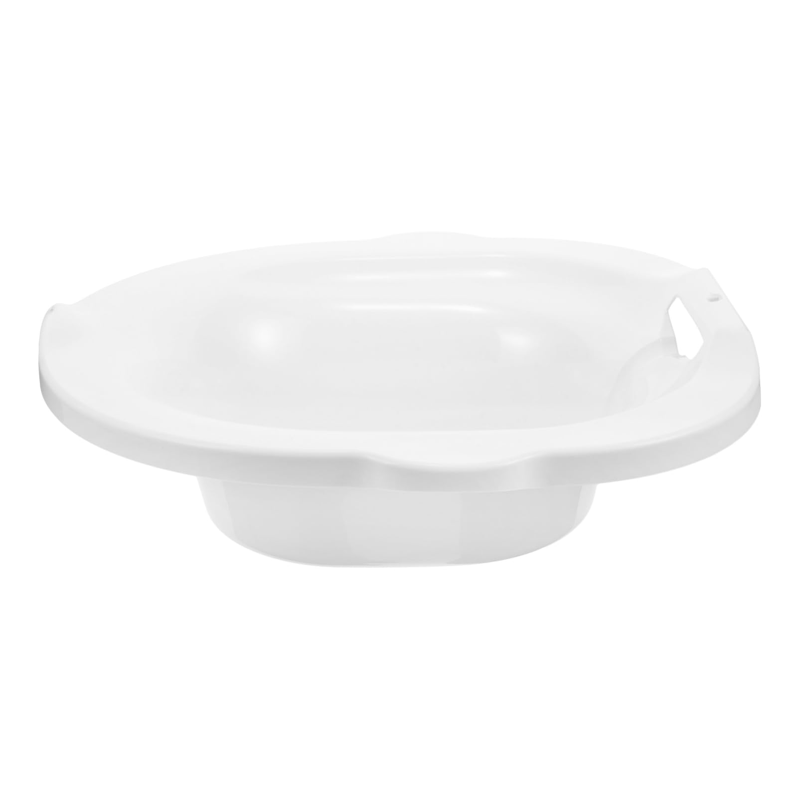 Bacinella Sitz Bath in PP Bianco per Gestanti e Post Parto | Superficie Liscia, Struttura Robusta, Design Unico, per Lavaggio Intimo, Uso da Seduta, Igiene Quotidiana