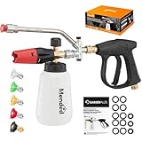 Top 10 Best Foam Cannon for House Washing Reviewed Today 2 Sakertool Foam Cannon Dual Connector Accessory for Pressure Washer Kit,Car Wash Foam Gun - Power Washer Accessories Gun with Foam Cannon Dual Connector for cleaning - 5 Power Washer Sprayer Nozzles