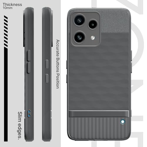 Image of Outlouders Back Cover for Nothing Phone 3a Lite 5G | Full Camera Protection | TPU Soft Flexible Shockproof Bumper Case (Grey)