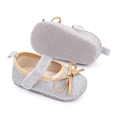 Toddler Baby Girls Princess Shoes Fine Bowknot Girls Flash Soft Walking First Baby Shoes Soft Shoes2