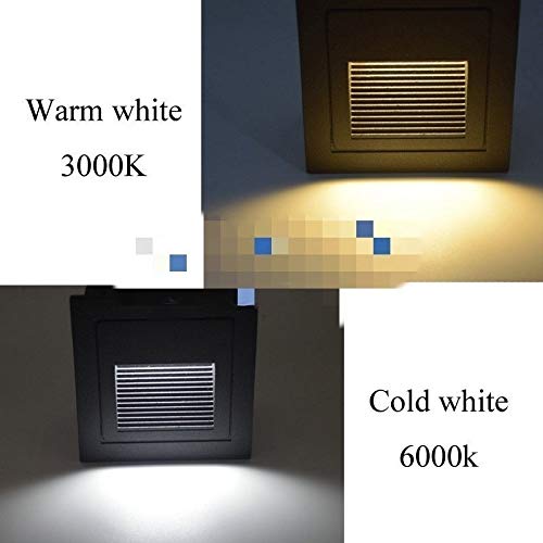 Lampe murale à LED noire 5W IP65 anti-chute pour escalier sombre
