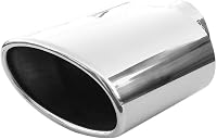 AutoHobby Univerzális Sportlégulátor Ovális Rozsdamentes Acél Kipufogócső Trim 1