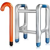 100th Days of School Party Decoration: the package comes with 1 piece of inflatable cane and 1 piece of inflatable walker, interesting and useful for your 100th Days of School party, adding more fun Suitable Sizes to Use: the toy cane measures about ...