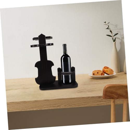 Soporte para botellas de vino de madera para encimera miniatura 6