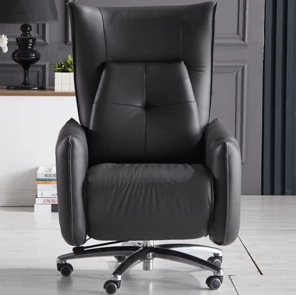 Miniatura 3 de Kinnls Elijah - Silla reclinable eléctrica de piel ejecutiva para oficina en casa con cojín reposapiés retráctil respaldo ajustable piel de vacuno