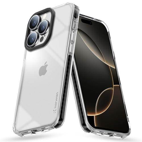 Image of KARWAN Back Cover|iPhone 16 Pro Back Cover |Polycarbonate Material| Full Camera Protection |Perfectly Fit| Case for iPhone 16 Pro - Transparent