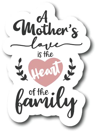 A Mother's Love Is The Heart Of The Family |Great Gift Idea|Single |5 Inch Magnet | Made In The Usa | Car Auto Tool Box Refrigeratormagnet|Mags10664 #TOP7