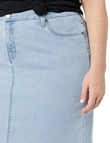 Amazon Essentials Women's Classic 5-Pocket Denim Skirt (Available In Plus Size), Light Wash, 18 #TOP4