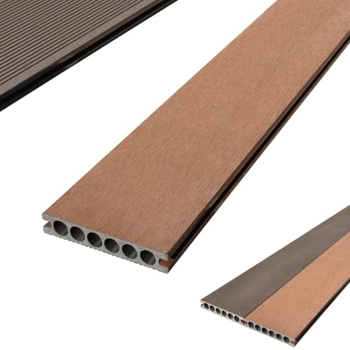 アイガーデン 床板材 樹脂製 人工木材 約90×14×2.5cm 1枚 ナチュラル 腐らない ウッドデッキ アイウッドフォー iwood4 アイガーデンオリジナル 人工木製 ハードウッド 床板 板材